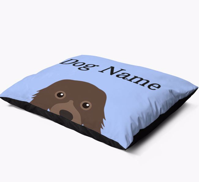 'Peeking Yappicon' - Personalised {breedFullName} Dog Bed